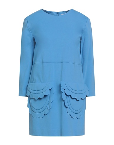 MEIMEIJ Short dress Light blue 52% Cotton, 40% Polyamide, 8% Elastane, Acetate