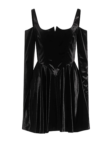 VERSACE JEANS COUTURE Short dress Black 95% Polyester, 5% Elastane
