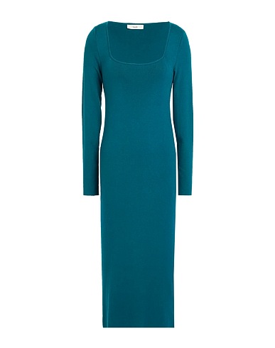 SUOLI Midi dress Deep teal 52% Viscose, 26% Polyester, 22% Polyamide