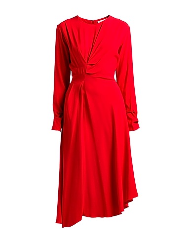 LIVIANA CONTI Midi dress Red 53% Viscose, 47% Acetate