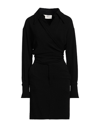 LES COYOTES DE PARIS Office dress Black 78% Viscose, 22% Polyamide