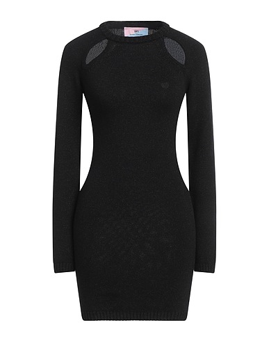 CHIARA FERRAGNI Sheath dress Black 42% Wool, 28% Viscose, 23% Polyamide, 7% Cashmere