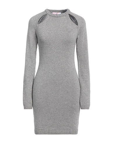 CHIARA FERRAGNI Sheath dress Grey 42% Wool, 28% Viscose, 23% Polyamide, 7% Cashmere