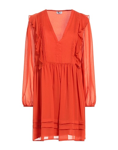 LIU •JO Short dress Rust 100% Polyester