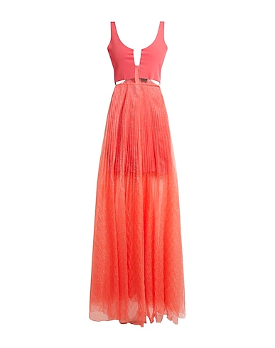 FELEPPA Long dress Coral 100% Polyester, Elastane