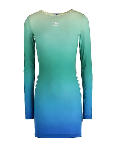 ADIDAS ORIGINALS Sheath dress AOP MINI DRESS
 Green 68% Polyamide, 32% Elastane