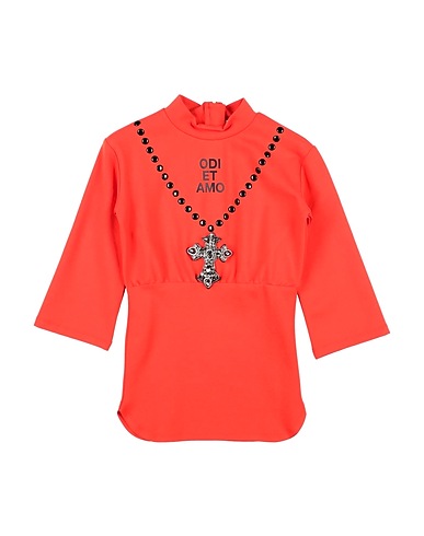 ODI ET AMO Vestito Arancione 66% Rayon, 29% Nylon, 5% Elastan