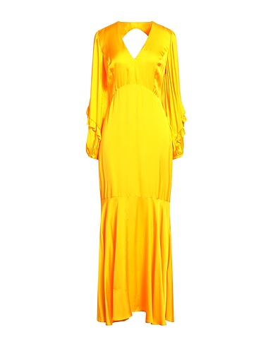 TWINSET Vestito da cerimonia Giallo ocra 100% Viscosa