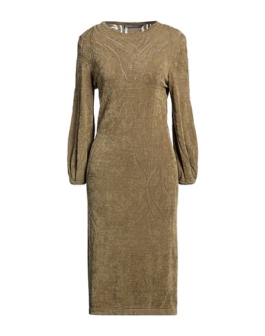 ALBERTA FERRETTI Vestito midi Verde militare 51% Viscosa, 49% Poliammide