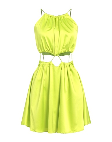 FELEPPA Short dress Lime green 100% Polyester