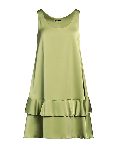 LIU •JO Short dress Light green 100% Polyester
