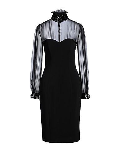 MOSCHINO Midi dress Black 97% Viscose, 3% Elastane