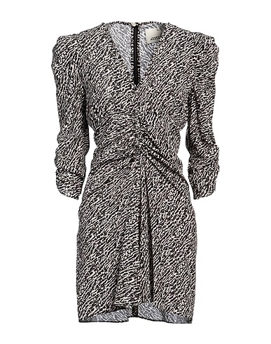 ISABEL MARANT Short dress Black 91% Silk, 9% Elastane