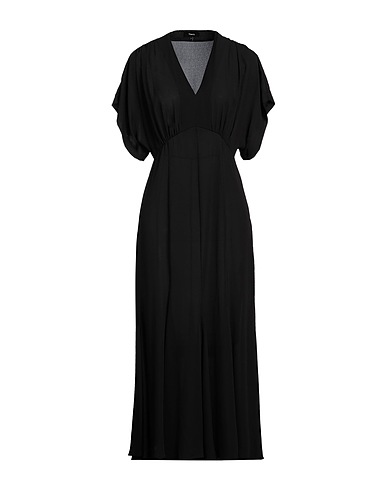 THEORY Langes Kleid Schwarz 100% Recyceltes Polyester