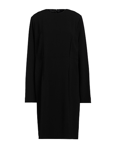 ASPESI ひざ丈ワンピース NERO アセテート 77% / レーヨン 23%