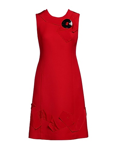 DOLCE&GABBANA Short dress Red 100% Virgin Wool