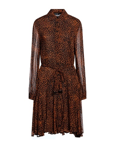 JADICTED Midi dress Brown 100% Viscose