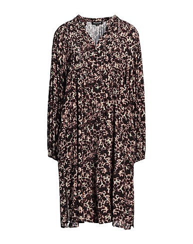 TRUE RELIGION Midi dress Dark brown 100% Viscose