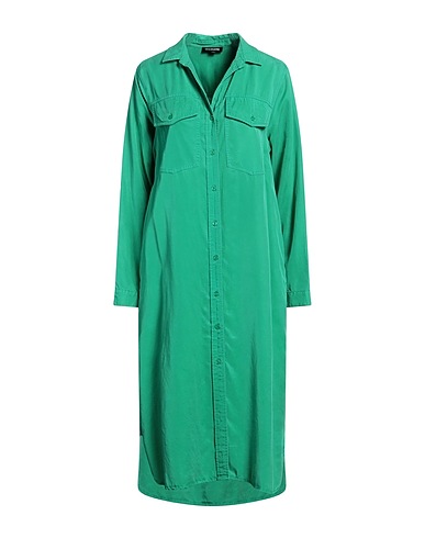 TRUE RELIGION Midi dress Emerald green 100% Lyocell