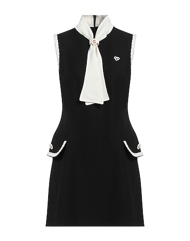 CASABLANCA Office dress Black 58% Viscose, 42% Silk