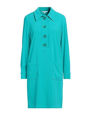 XANDRES Short dress Turquoise 56% Recycled polyester, 41% Polyester, 3% Polyurethane