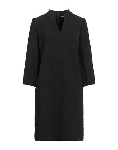 XANDRES Short dress Black 48% Polyester, 28% Polyamide, 24% Cotton