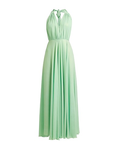 HANITA Long dress Light green 100% Polyester