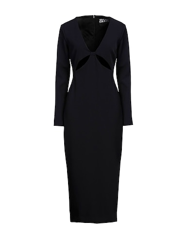 VERSACE JEANS COUTURE Elegantes Kleid Schwarz 88% Polyester, 12% Elastan