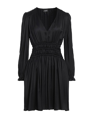 LAVI COUTURE Pleated dress Black 100% Viscose
