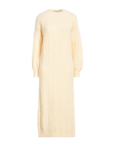 GOLDEN GOOSE Knit dress Beige 100% Virgin Wool, Acrylic