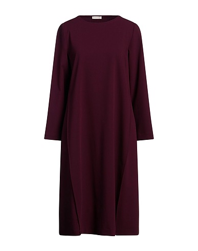 CRISTINA BONFANTI Midi-Kleid Pflaume 96% Schurwolle, 4% Elastan