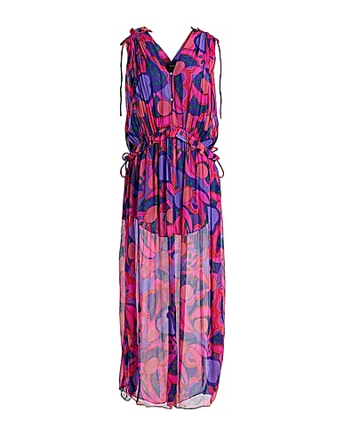 ISABEL MARANT Langes Kleid Dunkelviolett 100% Seide