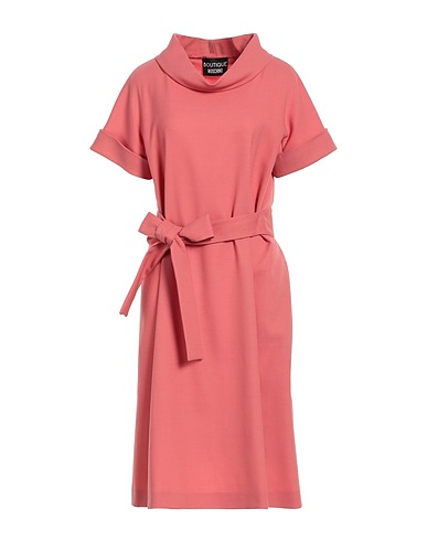 BOUTIQUE MOSCHINO Midi dress Salmon pink 54% Polyester, 44% Virgin Wool, 2% Elastane