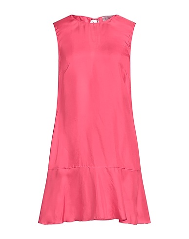 REDValentino Short dress Fuchsia 100% Silk