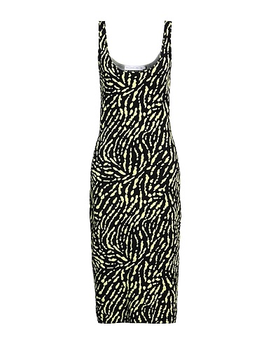 PROENZA SCHOULER Μίντι φόρεμα NERO 60% Μετάξι, 24% Βαμβάκι, 13% Πολυαμίδη, 3% Ελαστάνη