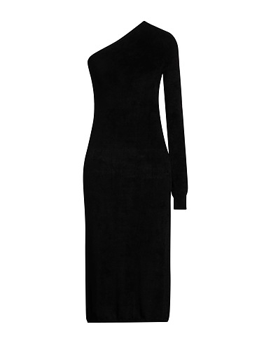 FILIPPA K Midi-Kleid Schwarz 63% Viskose, 37% Polyamid