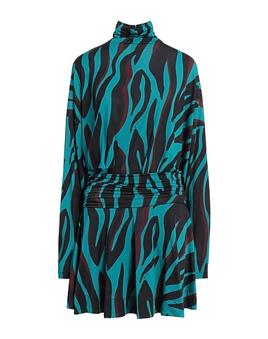 PINKO Short dress Turquoise 92% Viscose, 8% Elastane