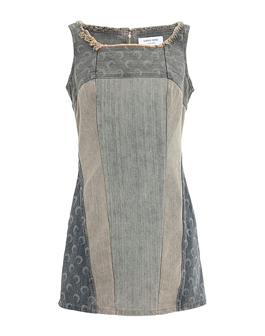 MARINE SERRE Короткое платье GOLD LINE 100% Хлопок, Эластан