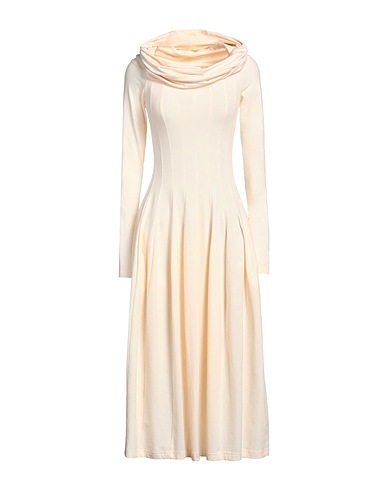 PHILOSOPHY di LORENZO SERAFINI Midi dress Apricot 94% Cotton, 6% Elastane