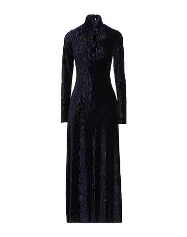 FORTE_FORTE Long dress Midnight blue 90% Polyester, 10% Elastane