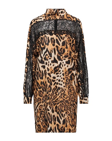 BOUTIQUE MOSCHINO Short dress Sand 100% Silk, Viscose, Polyamide