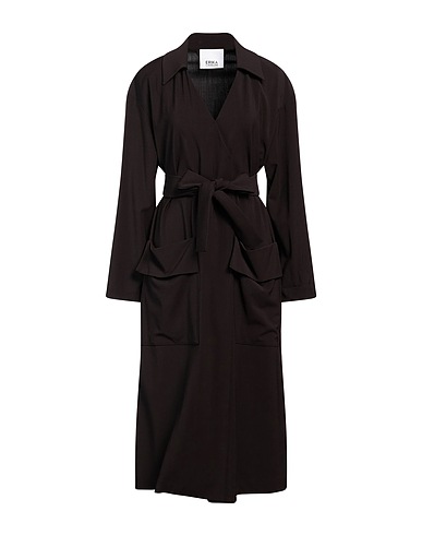 ERIKA CAVALLINI Midi dress Dark brown 53% Viscose, 45% Virgin Wool, 2% Elastane