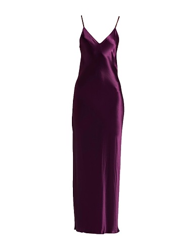 FORTE_FORTE Vestito da cerimonia Viola scuro 58% Acetato, 42% Viscosa