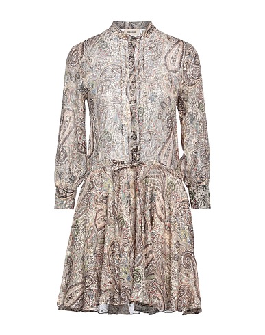 ZADIG&VOLTAIRE Short dress Cream 85% Silk, 15% Metallic fiber