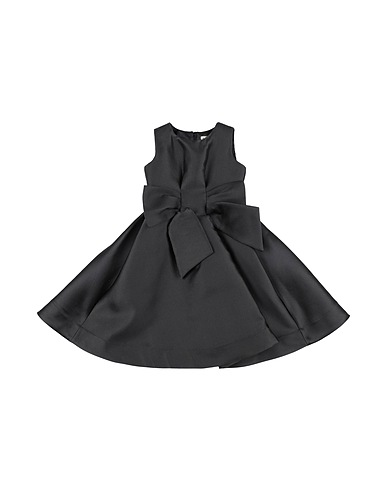 SIMONETTA Baby dress Black 75% Polyester, 25% Silk