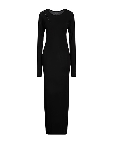 MARCANDCRAM Long dress Black 50% Tencel™, 50% Merino Wool