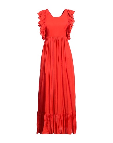 LAURENCE BRAS Long dress Orange 100% Cotton