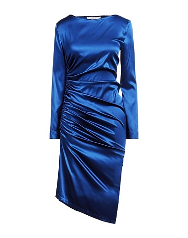 STEPHAN JANSON Sheath dress Blue 94% Silk, 6% Elastane