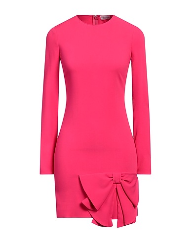 REDValentino Sheath dress Fuchsia 49% Acetate, 47% Viscose, 4% Elastane