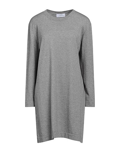 SOALLURE Short dress Grey 52% Viscose, 28% Polyester, 20% Polyamide